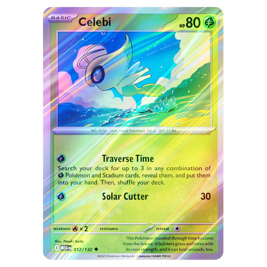 Pokemon - Mega Evolution - Base Set - Celebi - 012/132 - (Reverse Holo)