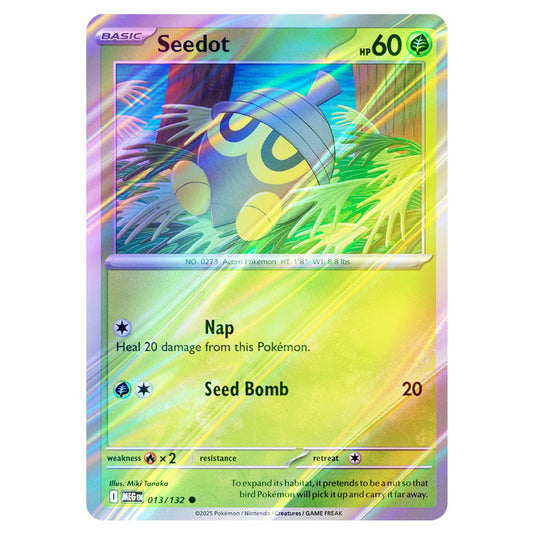 Pokemon - Mega Evolution - Base Set - Seedot - 013/132 - (Reverse Holo)