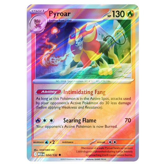 Pokemon - Mega Evolution - Base Set - Pyroar - 024/132 - (Reverse Holo