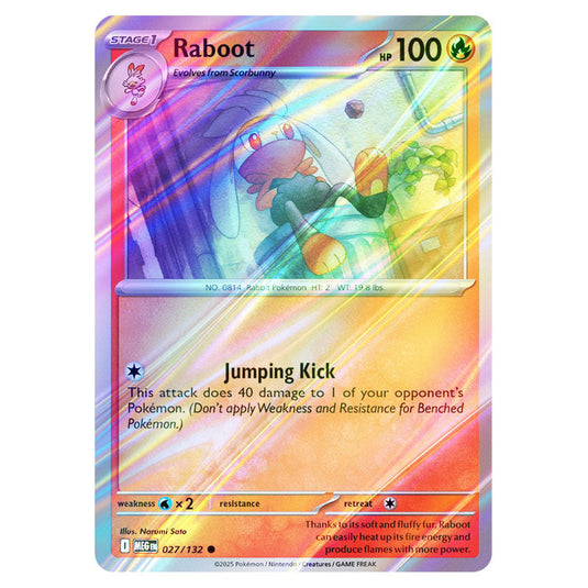 Pokemon - Mega Evolution - Base Set - Raboot - 027/132 - (Reverse Holo)