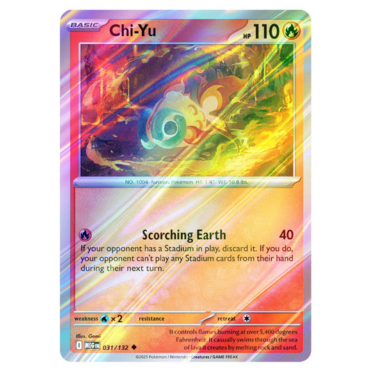 Pokemon - Mega Evolution - Base Set - Chi-Yu - 031/132 - (Reverse Holo)