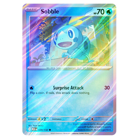Pokemon - Mega Evolution - Base Set - Sobble - 039/132 - (Reverse Holo)