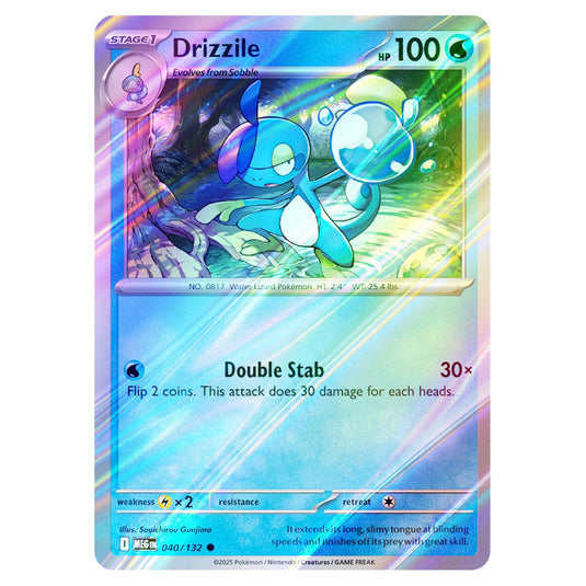 drizzle pokemon card Pokemon - Mega Evolution - Base Set - Drizzile - 040/132