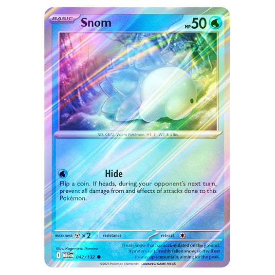 Pokemon - Mega Evolution - Base Set - Snom - 042/132 - (Reverse Holo)
