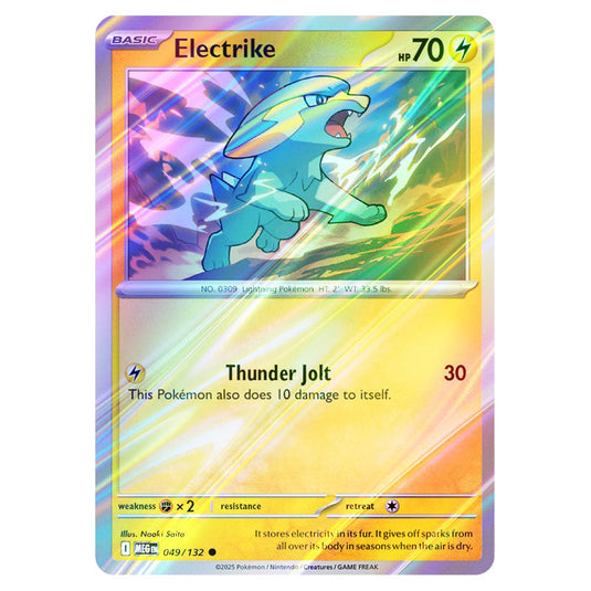 Pokemon - Mega Evolution - Base Set - Electrike - 049/132 - (Reverse Holo)