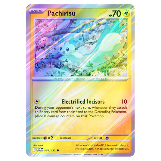 Pokemon - Mega Evolution - Base Set - Pachirisu - 051/132 - (Reverse Holo)