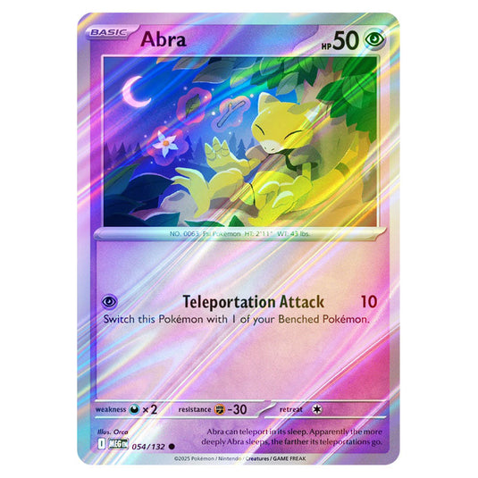 Pokemon - Mega Evolution - Base Set - Abra - 054/132 - (Reverse Holo)