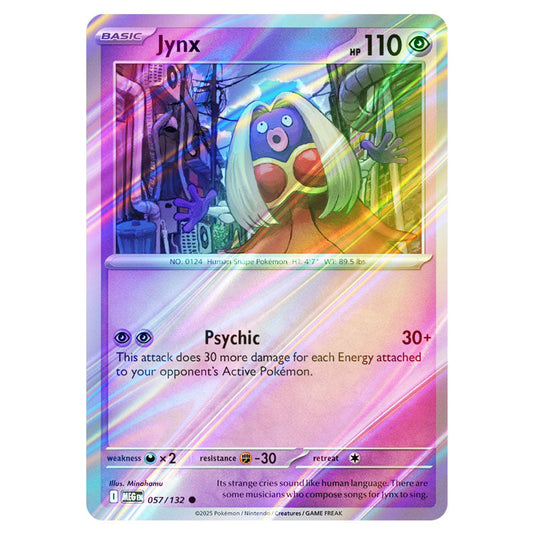 Pokemon - Mega Evolution - Base Set - Jynx - 057/132 - (Reverse Holo)