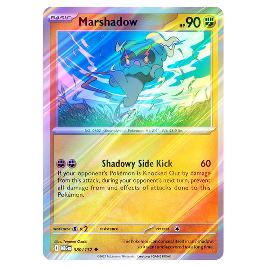 Pokemon - Mega Evolution - Base Set - Marshadow - 080/132 - (Reverse Holo)