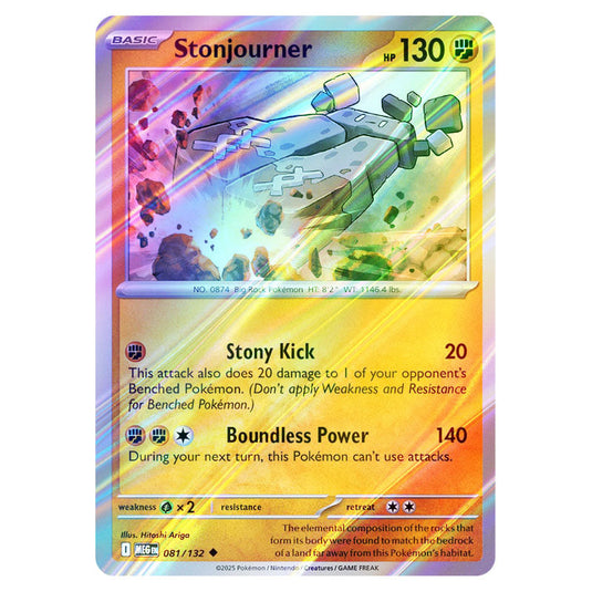 Pokemon - Mega Evolution - Base Set - Stonjourner - 081/132 - (Reverse Holo)