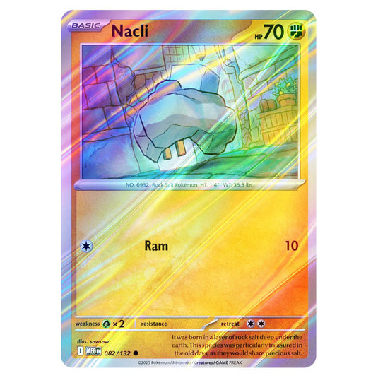 Pokemon - Mega Evolution - Base Set - Nacli - 082/132 - (Reverse Holo)