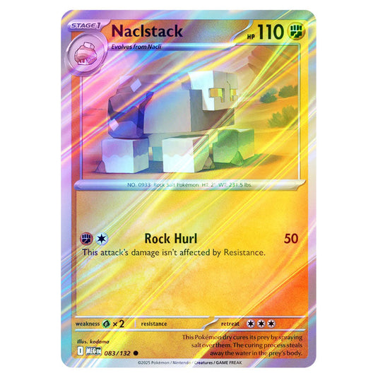 Pokemon - Mega Evolution - Base Set - Naclstack - 083/132 - (Reverse Holo)