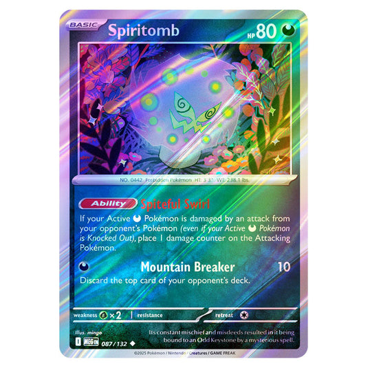 Pokemon - Mega Evolution - Base Set - Spiritomb - 087/132 - (Reverse Holo)