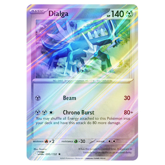 Pokemon - Mega Evolution - Base Set - Dialga - 095/132 - (Reverse Holo)
