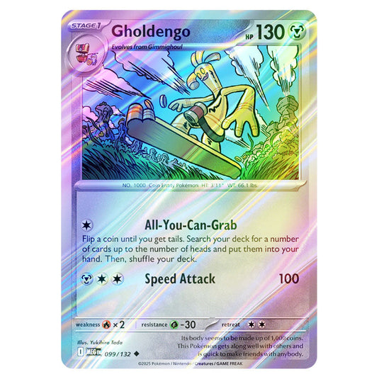 Pokemon - Mega Evolution - Base Set - Gholdengo - 099/132 - (Reverse Holo)
