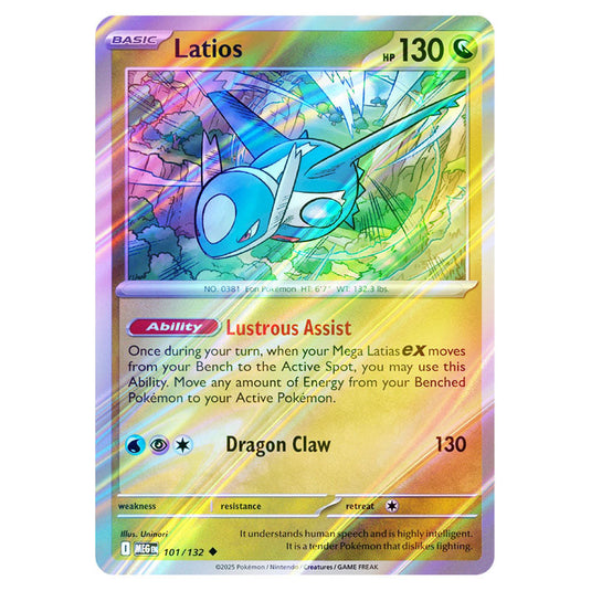 Pokemon - Mega Evolution - Base Set - Latios - 101/132 - (Reverse Holo)