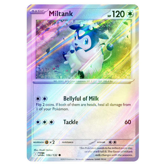 Pokemon - Mega Evolution - Base Set - Miltank - 106/132 - (Reverse Holo)