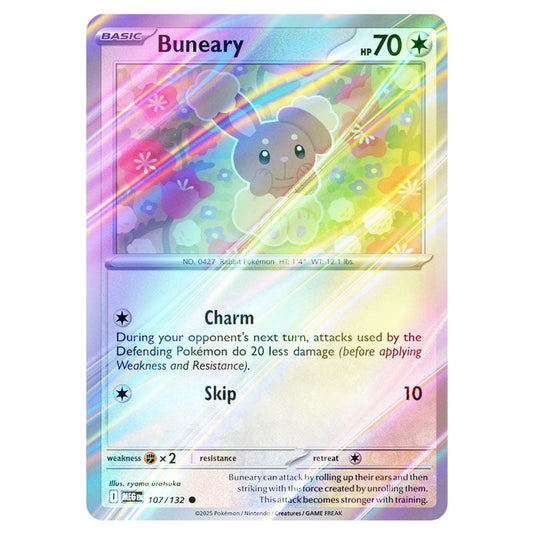 Pokemon - Mega Evolution - Base Set - Buneary - 107/132 - (Reverse Holo)