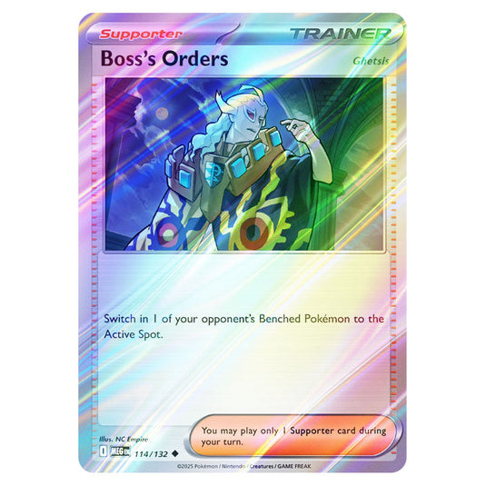 Pokemon - Mega Evolution - Base Set - Boss's Orders [Ghetsis] - 114/132 - (Reverse Holo)