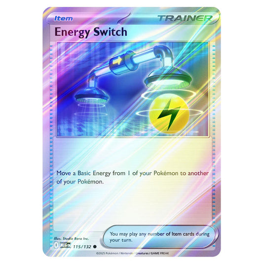 Pokemon - Mega Evolution - Base Set - Energy Switch - 115/132 - (Rever Pokemon - Mega Evolution - Base Set - Energy Switch - 115/132 - (Rever