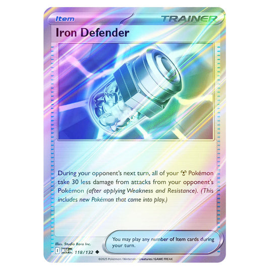 Pokemon - Mega Evolution - Base Set - Iron Defender - 118/132 - (Reverse Holo)