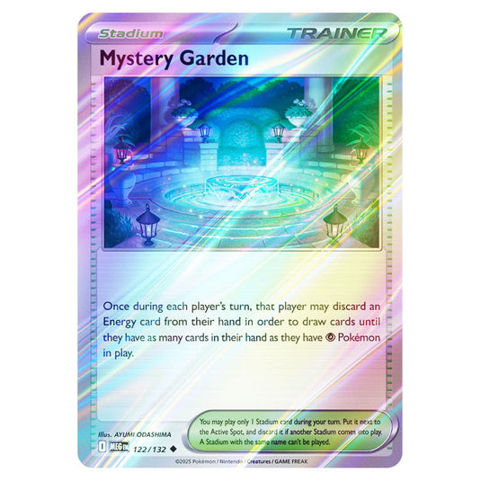 Pokemon - Mega Evolution - Base Set - Mystery Garden - 122/132 - (Reverse Holo)