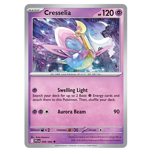Cresselia 039 card from the Pokemon set Mega Evolution - Phantasmal Flames