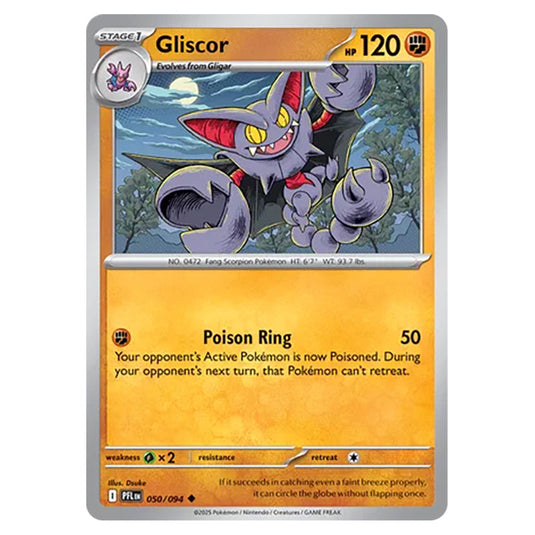 Gliscor 050 card from the Pokemon set Mega Evolution - Phantasmal Flames