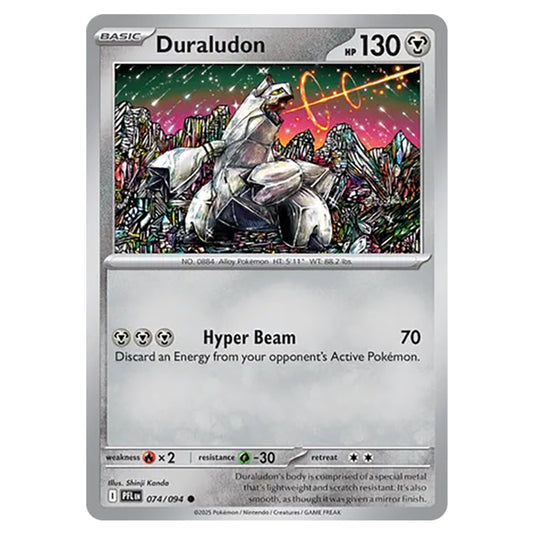 Duraludon 074 card from the Pokemon set Mega Evolution - Phantasmal Flames