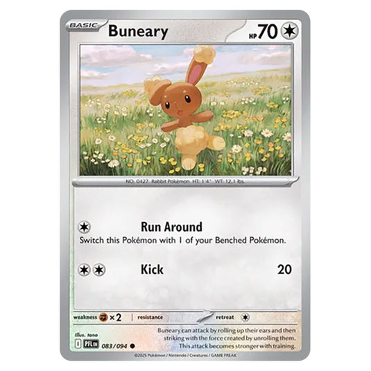 Buneary 083 card from the Pokemon set Mega Evolution - Phantasmal Flames
