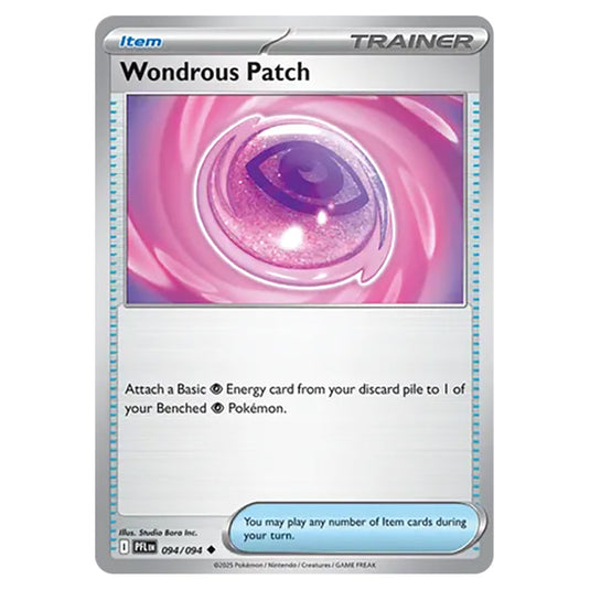 Wondrous Patch 094 card from the Pokemon set Mega Evolution - Phantasmal Flames