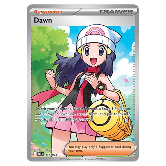 Dawn 118 card from the Pokemon set Mega Evolution - Phantasmal Flames