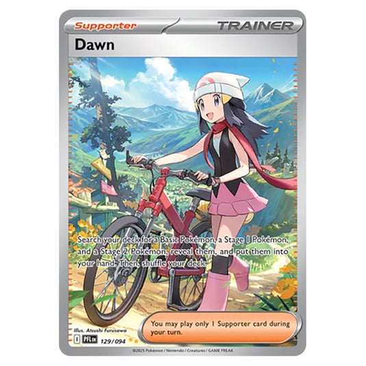 Dawn 129 card from the Pokemon set Mega Evolution - Phantasmal Flames