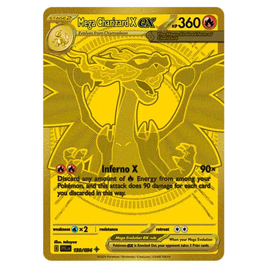 Pokemon - Mega Evolution - Phantasmal Flames - Mega Charizard X ex - 1 Pokemon - Mega Evolution - Phantasmal Flames - Mega Charizard X ex - 1