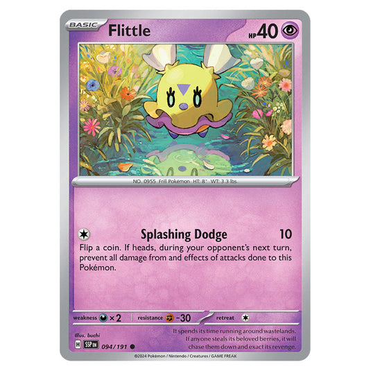 Flittle 094 card from the Pokemon set Surging Sparks