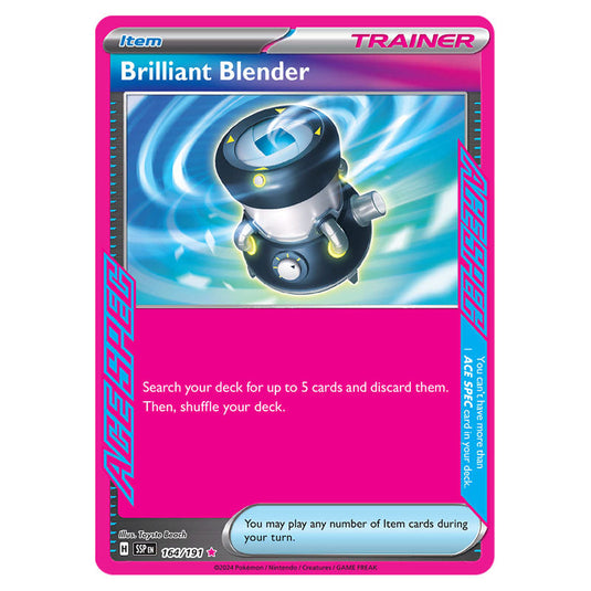 Brilliant Blender 164 card from the Pokemon set Surging Sparks