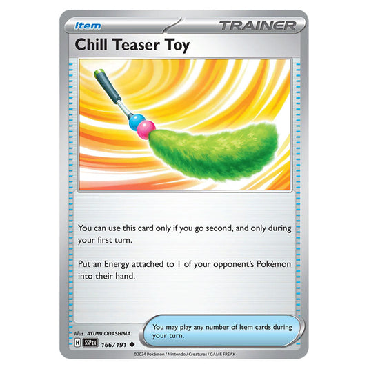 Chill Teaser Toy 166 card from the Pokemon set Surging Sparks