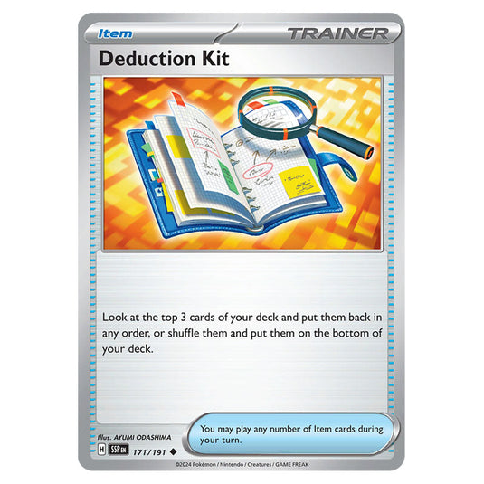 Deduction Kit 171 card from the Pokemon set Surging Sparks