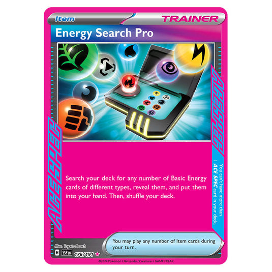 Energy Search Pro 176 card from the Pokemon set Surging Sparks