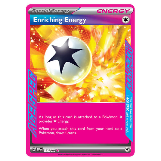 Enriching Energy 191 card from the Pokemon set Surging Sparks