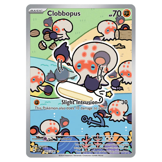 Clobbopus 207 card from the Pokemon set Surging Sparks