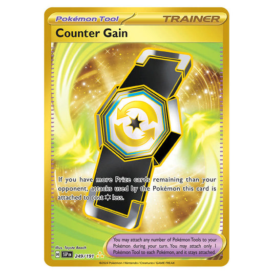 Counter Gain 249 card from the Pokemon set Surging Sparks