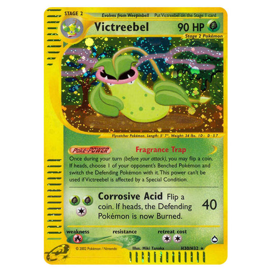 Victreebel H30 card from the Pokemon set Aquapolis
