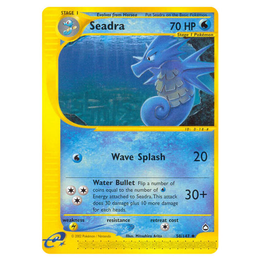 Seadra 058 card from the Pokemon set Aquapolis