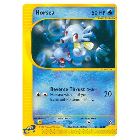 Horsea 085 card from the Pokemon set Aquapolis