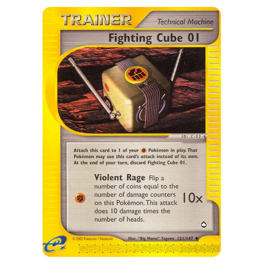 Fighting Cube 01 121 card from the Pokemon set Aquapolis