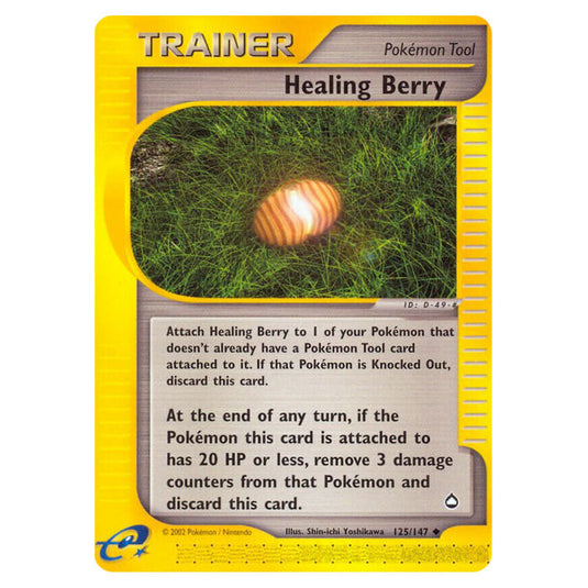 Healing Berry 125 card from the Pokemon set Aquapolis