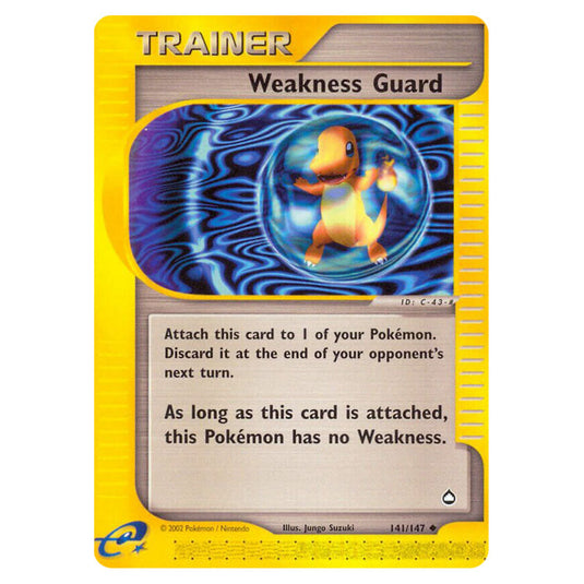 Weakness Guard 141 card from the Pokemon set Aquapolis
