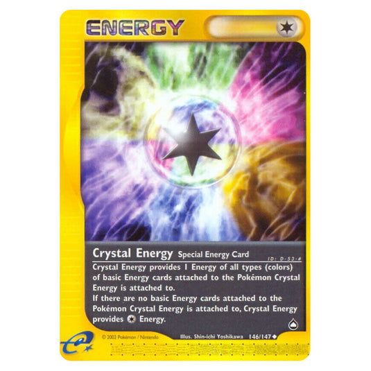 Crystal Energy 146 card from the Pokemon set Aquapolis