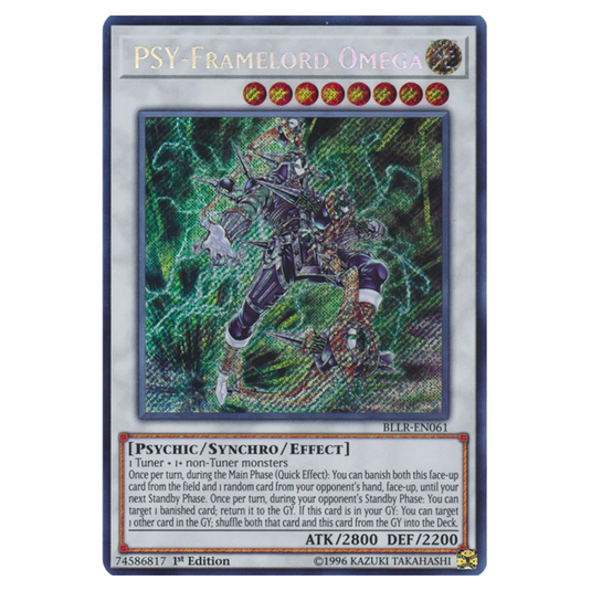 Yu-Gi-Oh! - Battles Of Legend: Light's Revenge - PSY-Framelord Omega (Secret Rare) BLLR-EN061